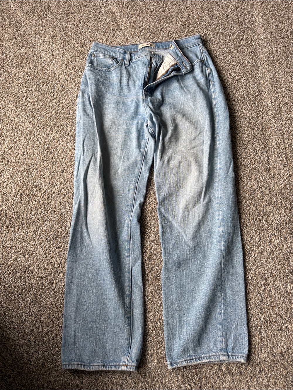 Madewell Light Blue Straight-Leg Jeans